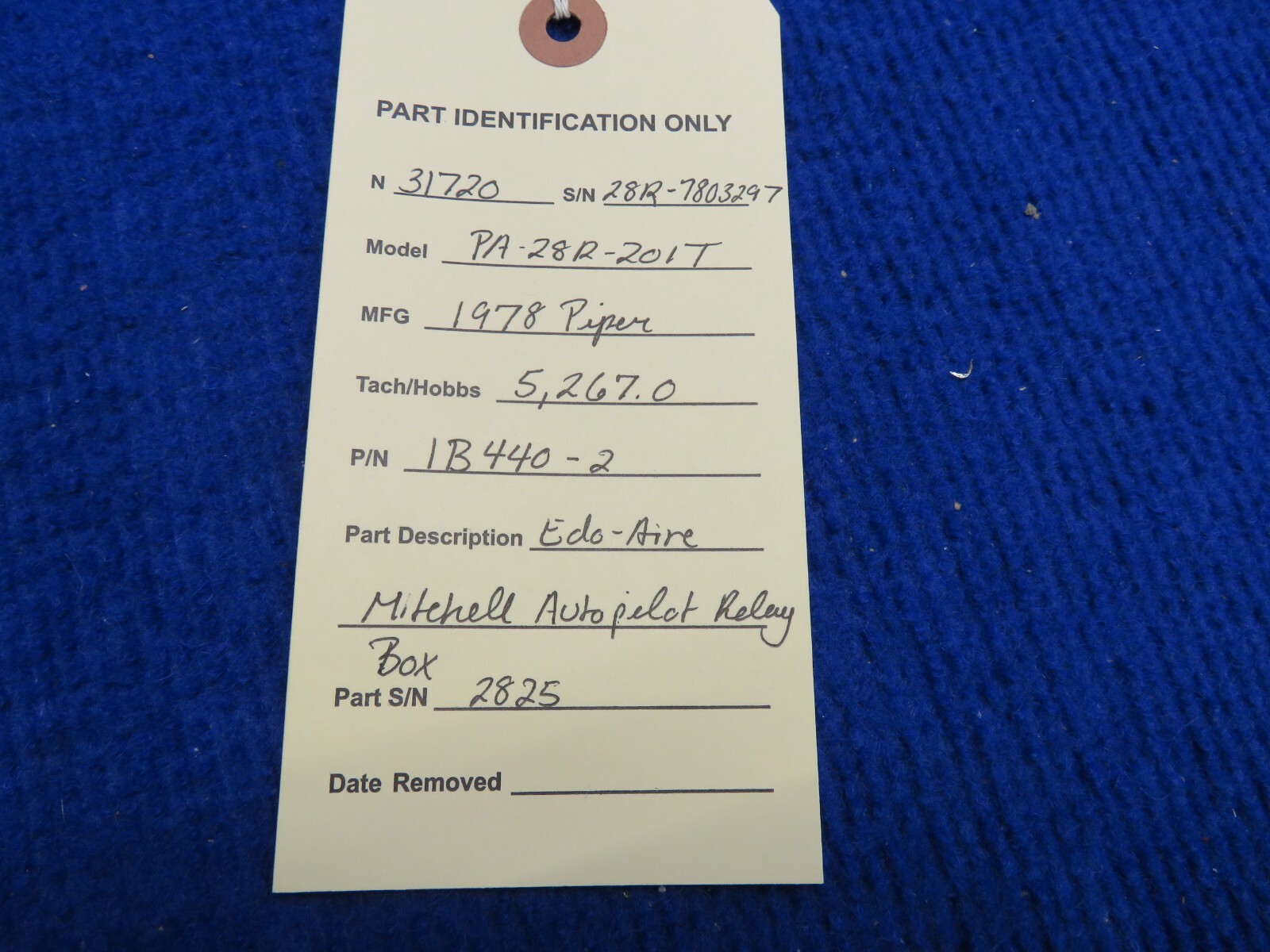 Piper PA-28R-201T Edo-Aire Mitchell Autopilot Relay Box P/N 1B440-2 (0222-692)