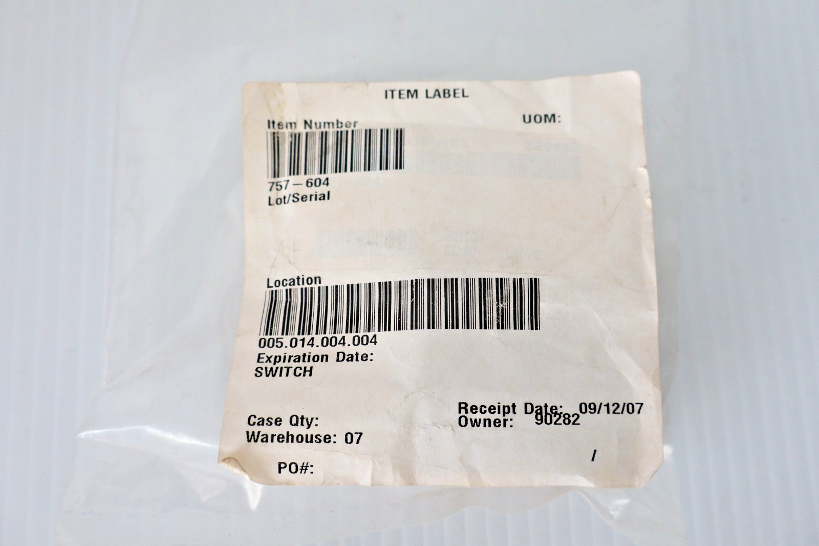 Piper 757-604 Switch