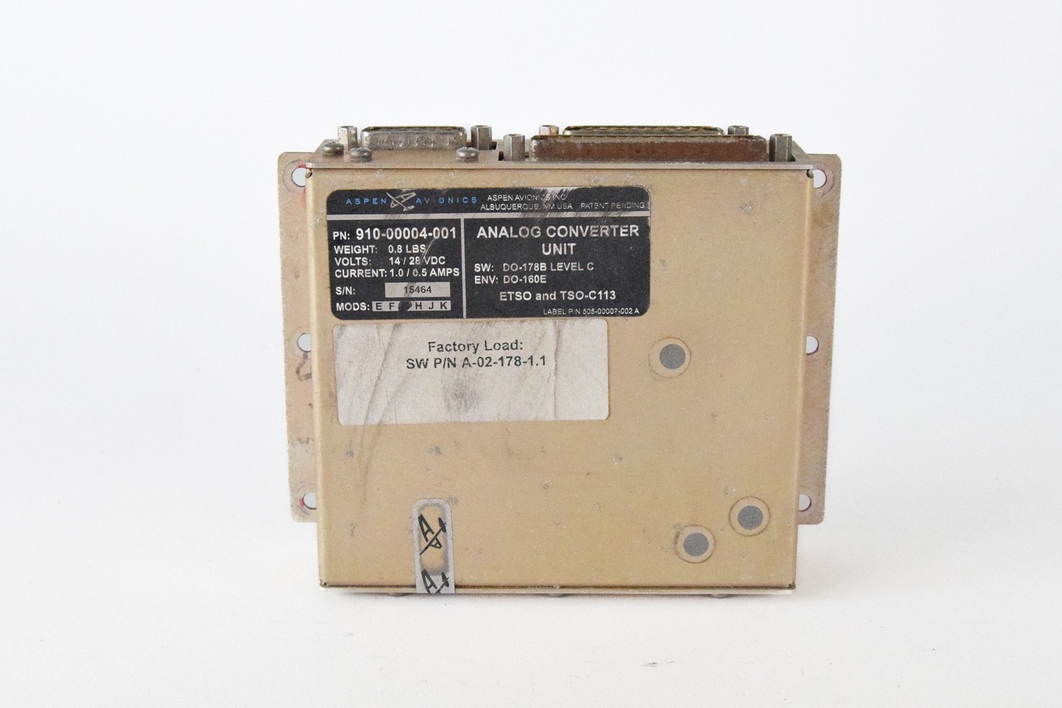 Aspen analog converter ACU 1 PN: 910-00004-001 SN: 15464