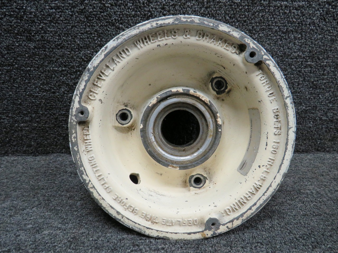 40-59 Cleveland 6.00-6 Main Wheel Assembly with Bearing (Chipped)