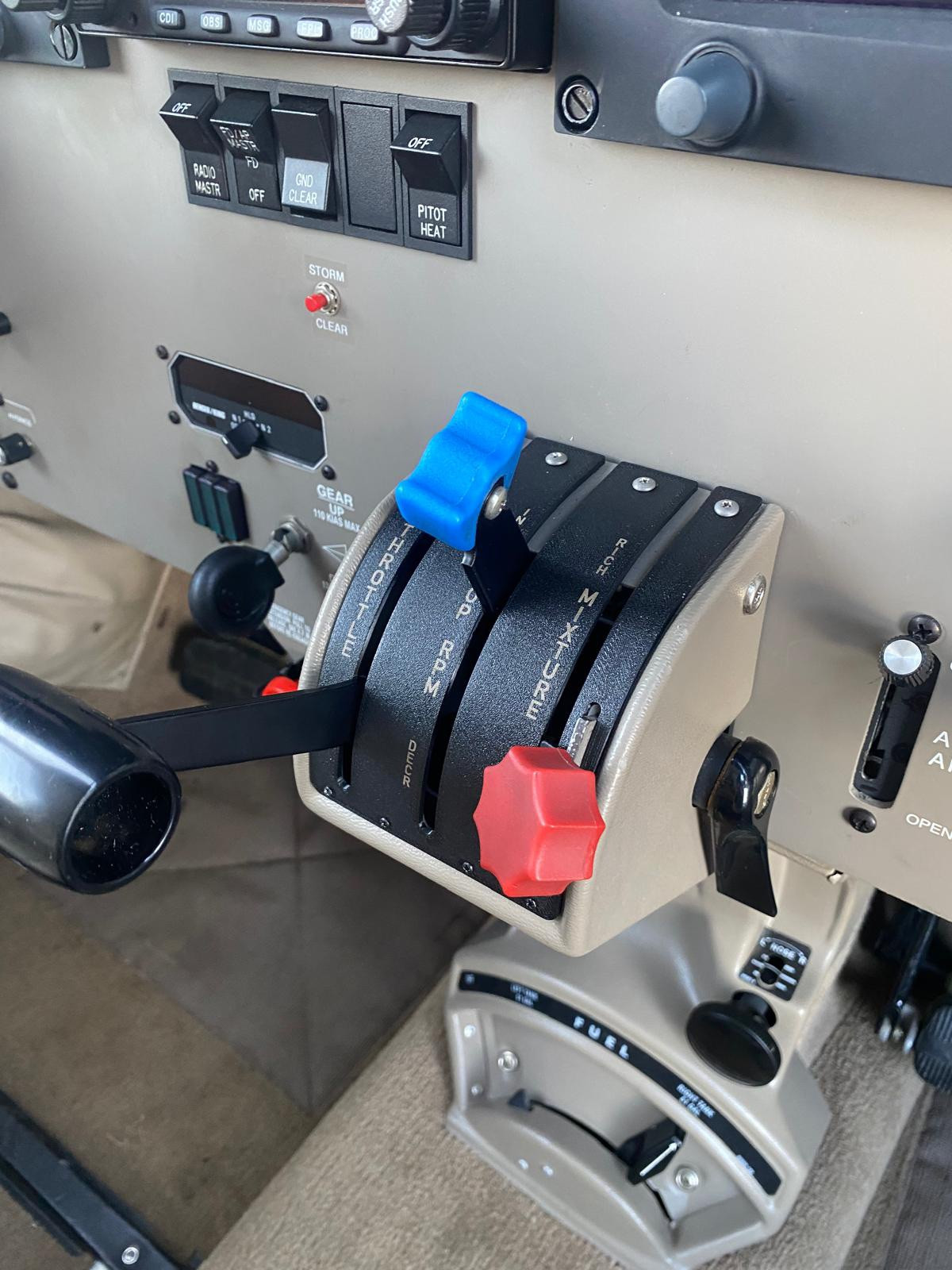 PN: 69669-44 PIPER PA 32 ENGINE CONTROL PLATE