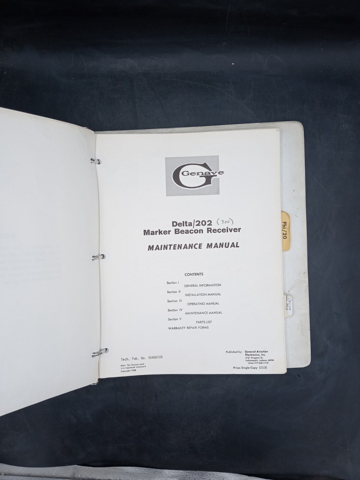 Genave Maintenance Manuals