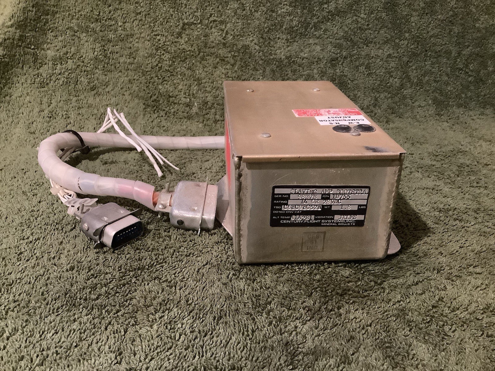 Century Flight Systems Slaving Amp Bootstrap w/Cables P/N 1D755