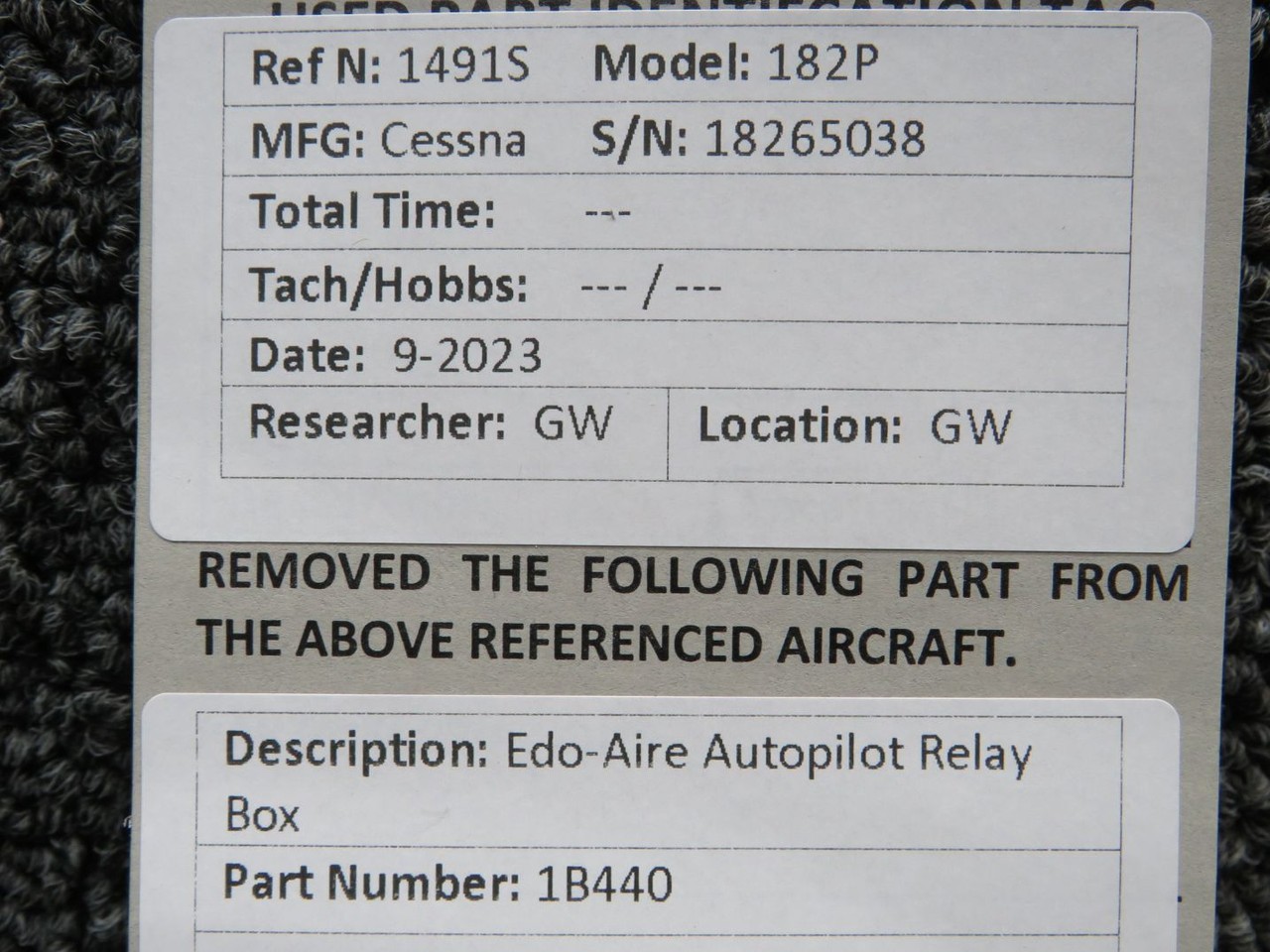 1B440 EdoAire Autopilot Relay Box