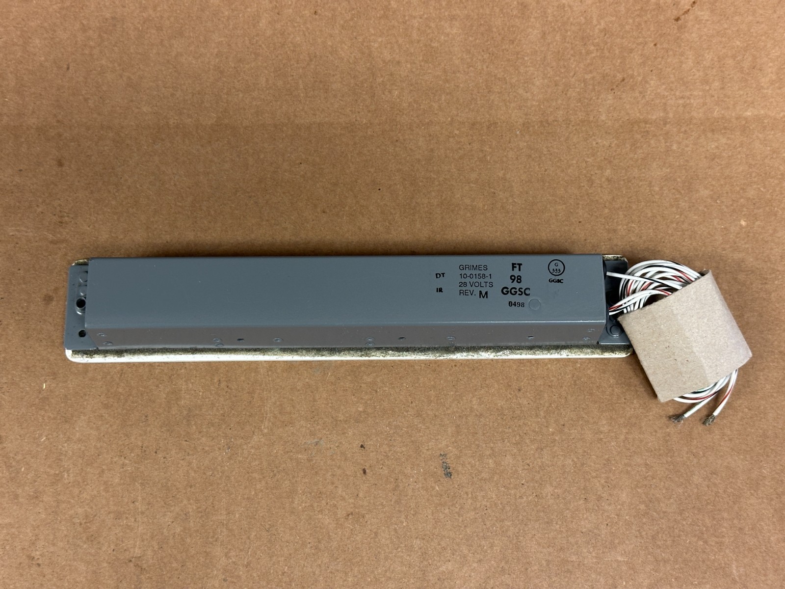 Beech Passenger Warning Light P/N 50-384070 NEW 8130 SA Grimes P/N 10-0158-1