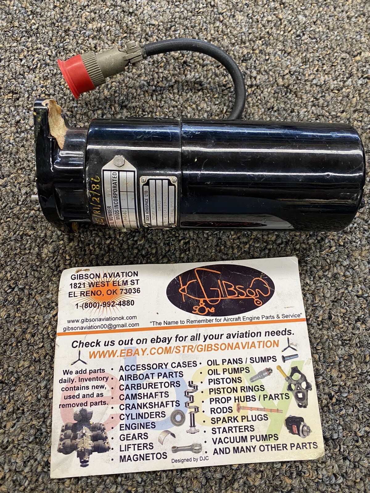 LUCAS AEROSPACE LTD C14903 ROTARY ACTUATOR 115V 400CPS SINGLE PH 4174C, 4404C