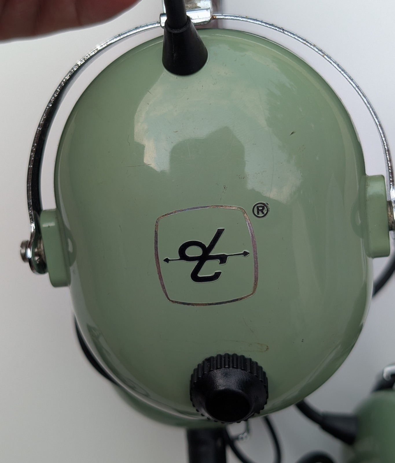 Pair Of DAVID CLARK HT10-60 Aviation Headset w/M7A Microphone Dual Untested
