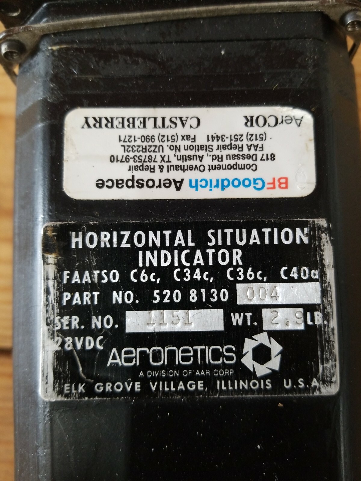 Aeronetics HSI, P/N 520-8130-004