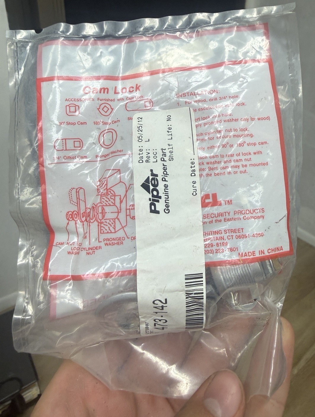 NEW Piper Aircraft Cam Lock Assembly 473-142