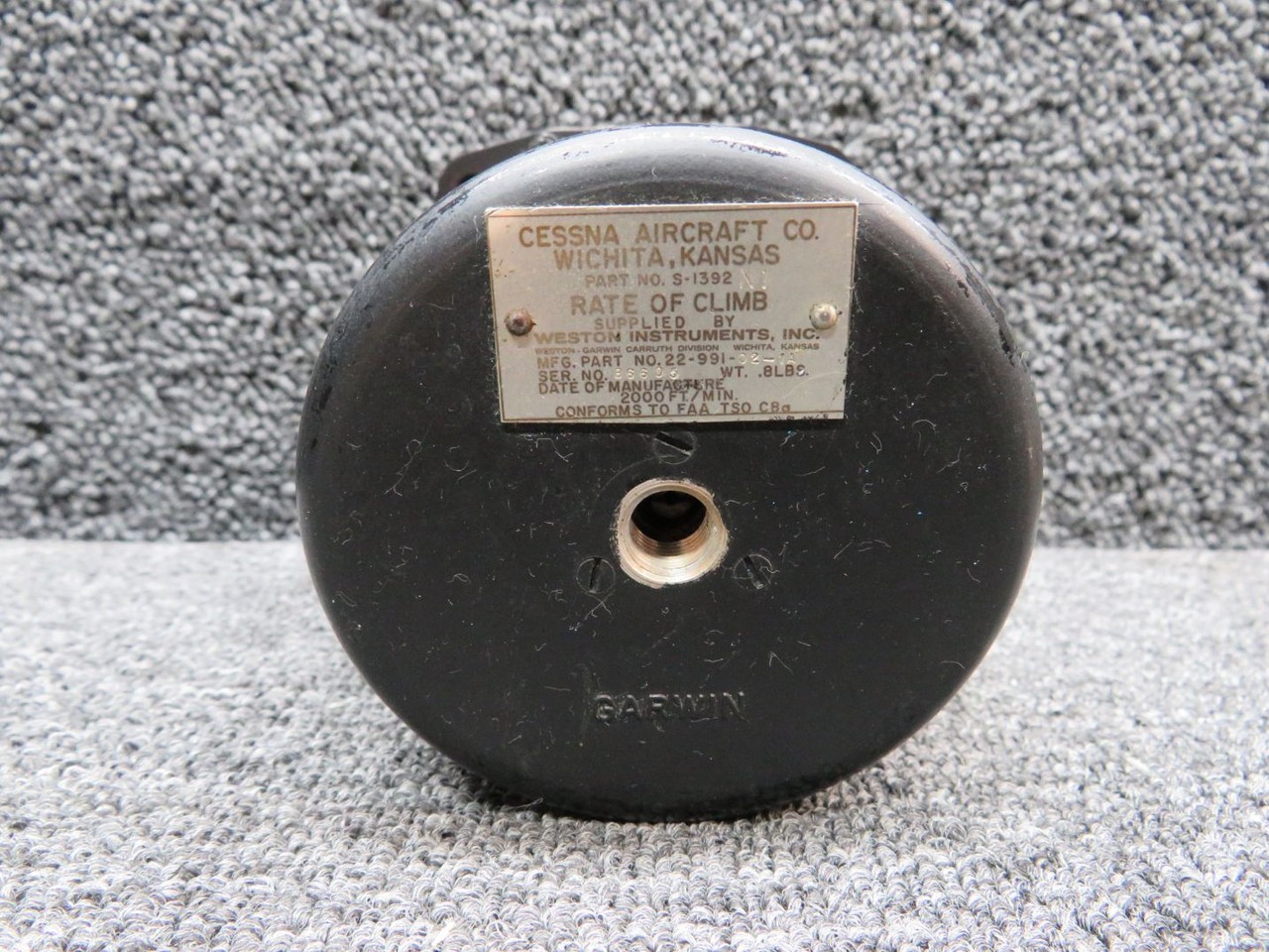 22-991-02-1A (Alt: S-1392N1) Weston Rate of Climb Indicator