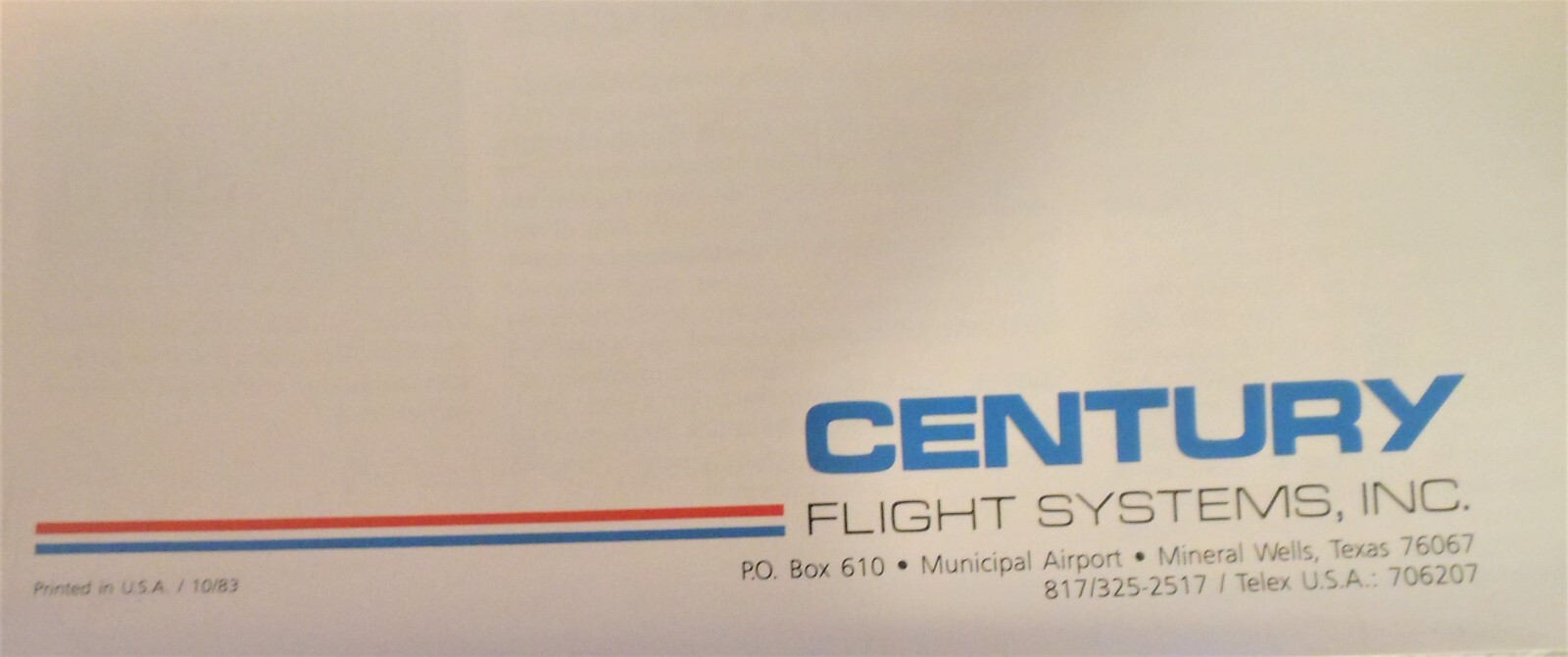 Century Autopilot Flight Director System HSI Yaw Damper 1983 Factory Booklet