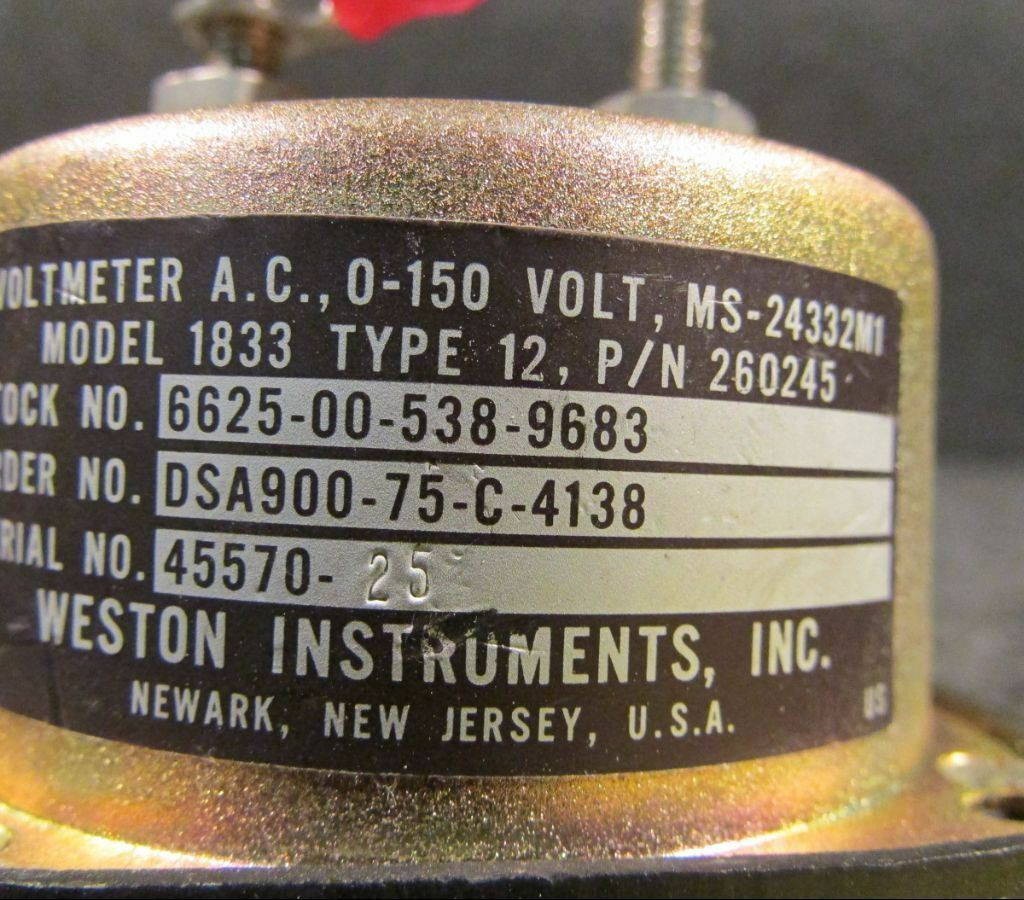 260245 (USE:1833) Weston Volt Meter