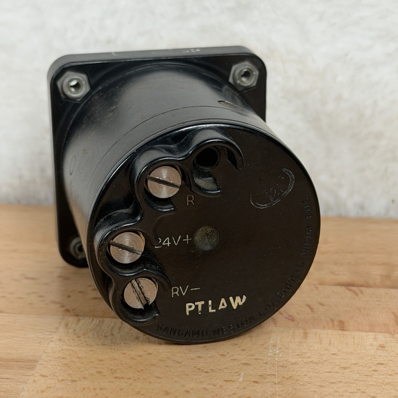 Vintage Sangamo Weston Military Aircraft Type Engine Gauge Air Pressure
