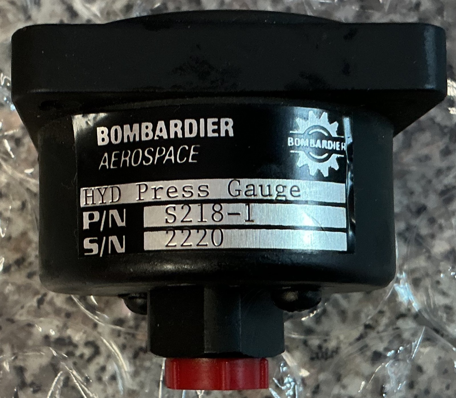 Bombardier Aerospace Hyd Pressure Indicator S218-1 (Repaired) FAA 8130-3