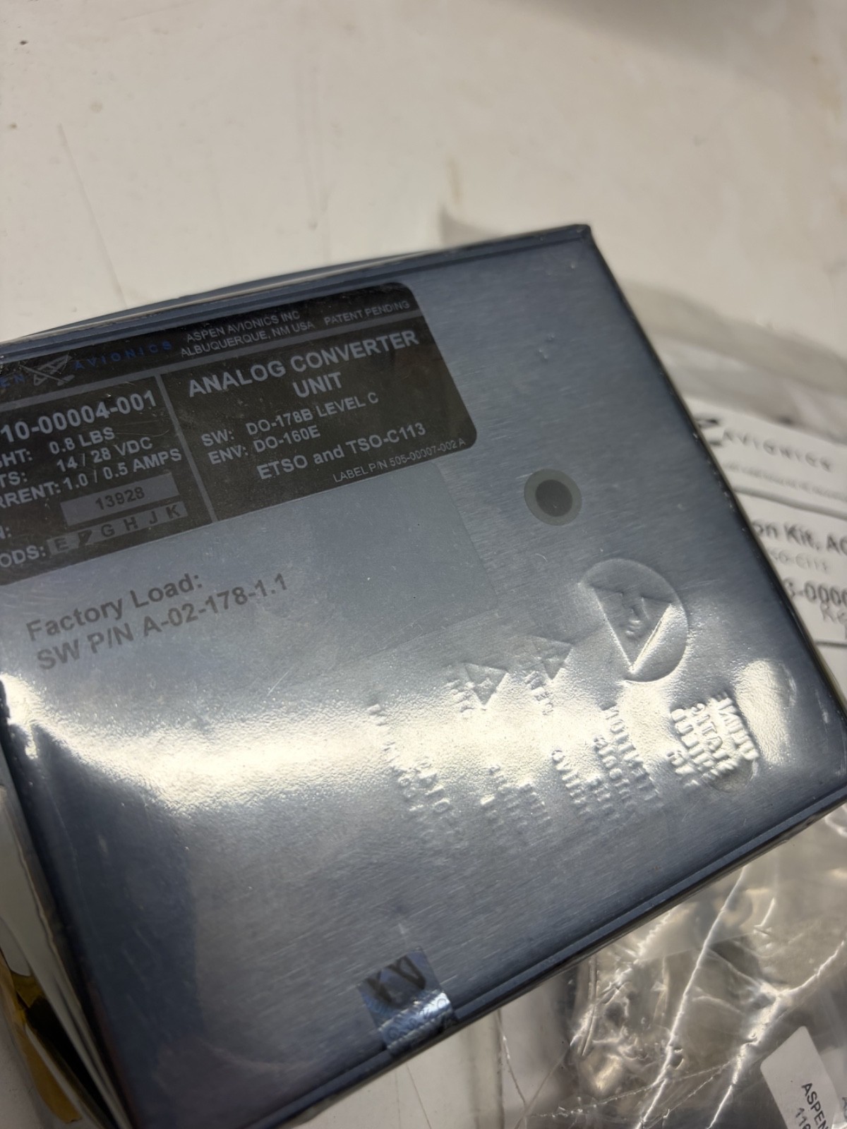 Aspen Avionics Analog Converter Unit PN 910-00004-001 NEW with INSTALLATION KIT