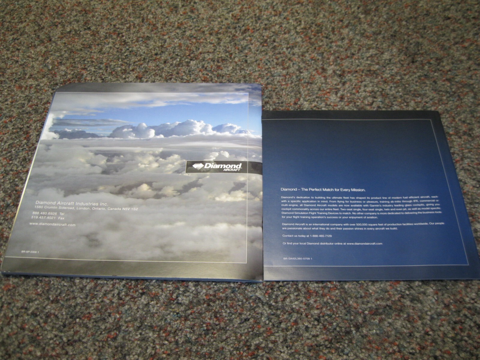 Diamond Aircraft Know your bonds & DA42 L360 sales brochures