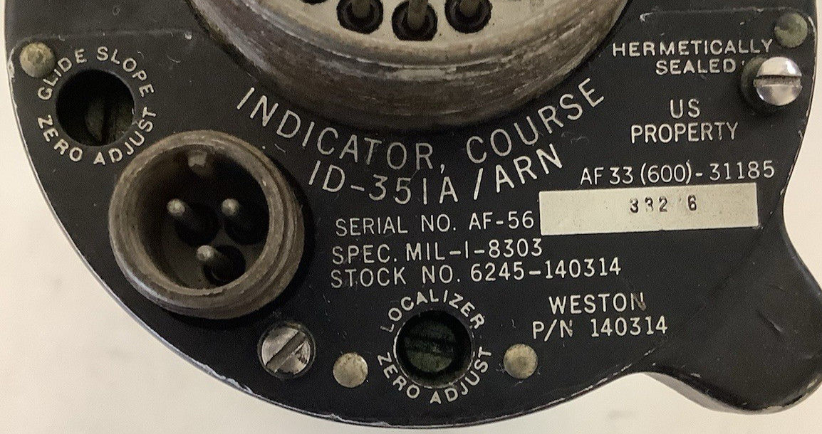 Weston P/N 140314 / 6245-140314 Indicator Course ID-35IA / ARN #2