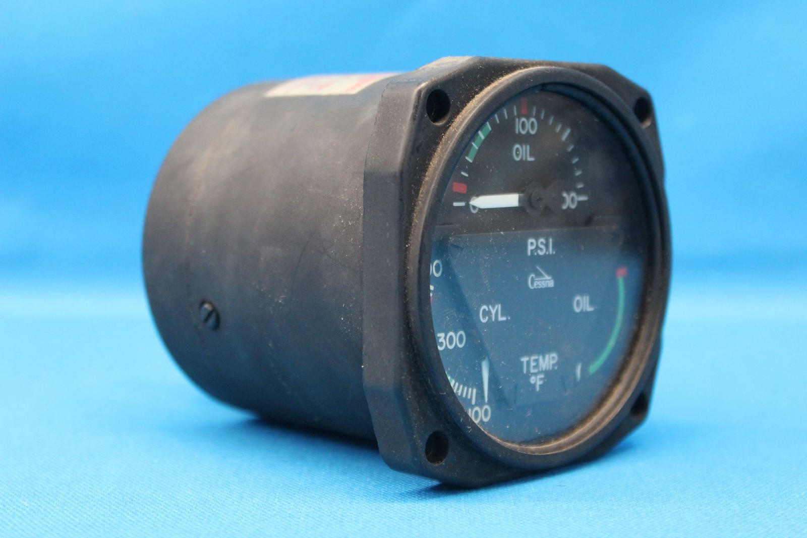 Used Cessna Weston 3 in 1 Engine Gauge Indicator, p/n CM2634N3 (28074)