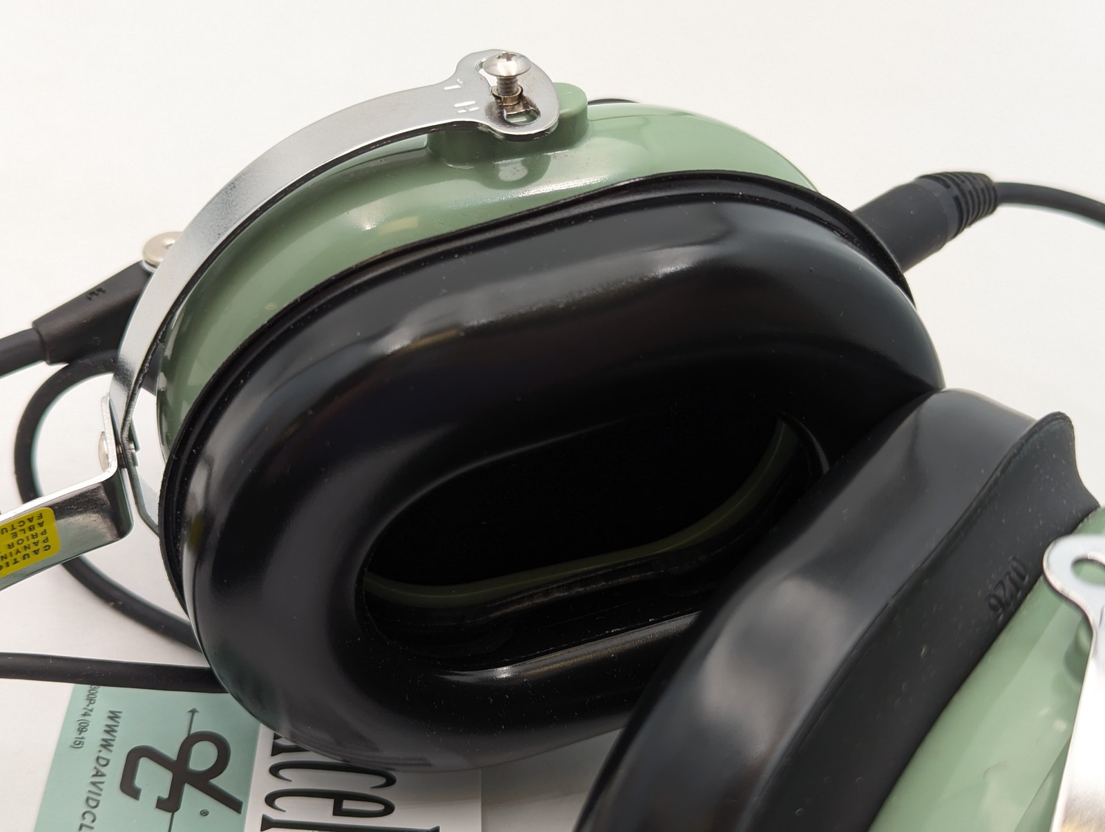 David Clark H10-60 Aviation Headset w/ Built in Mic (40128G-01) Green