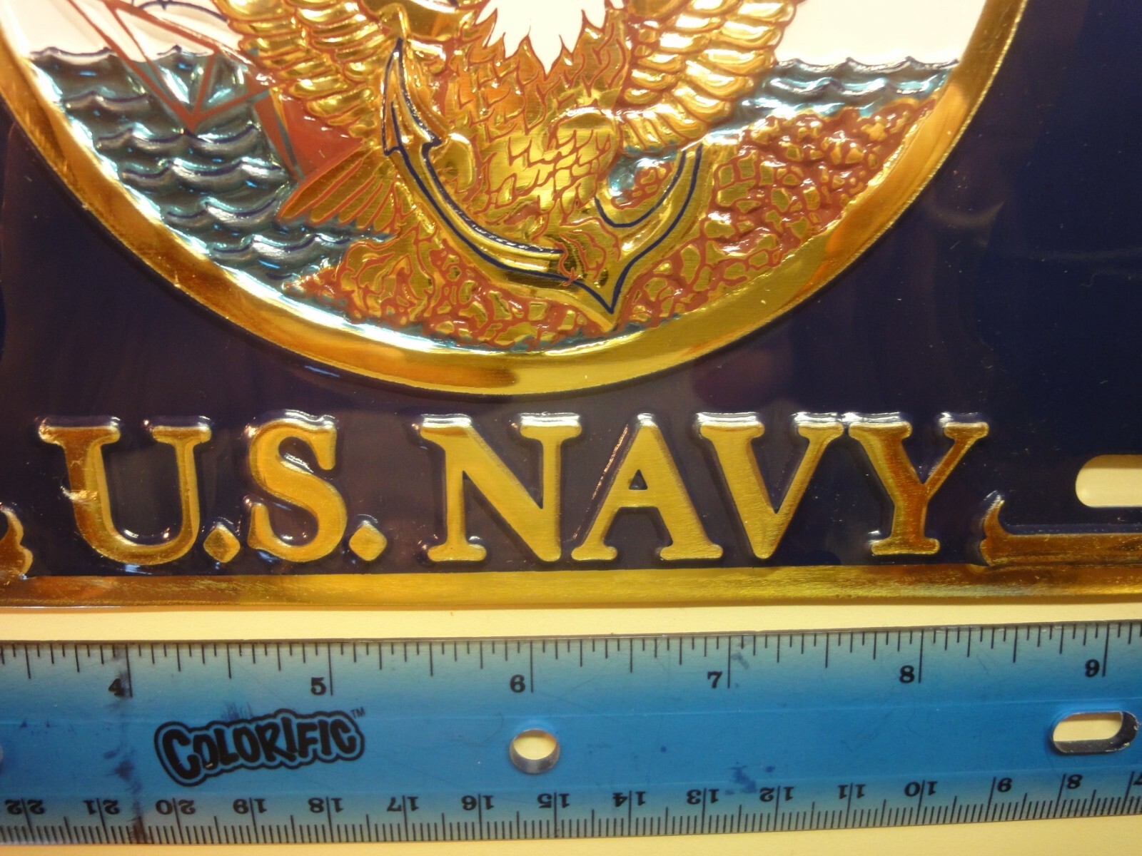 License Plate – United States Dept. of The Navy – US Military