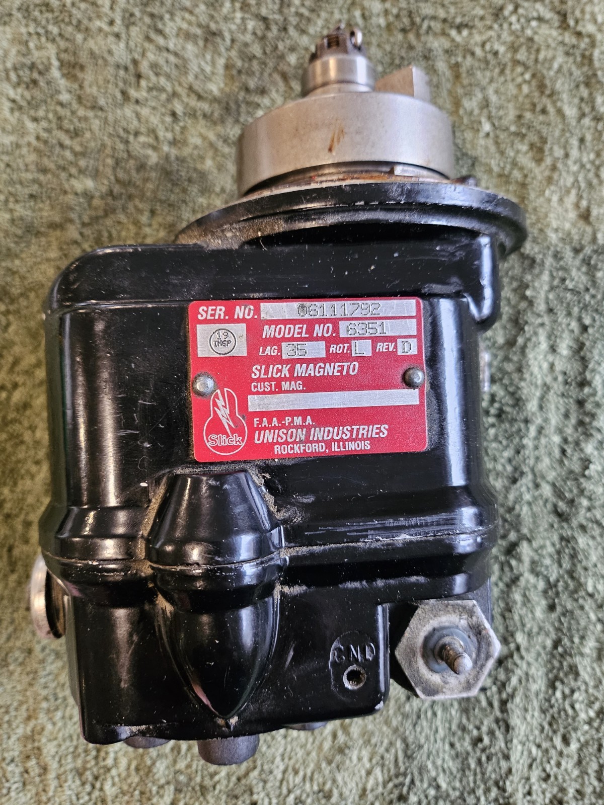 IO-540 Slick Magnetos W/Harness Model # 6351 & 6350 from Lycoming IO-540K1/ PA32