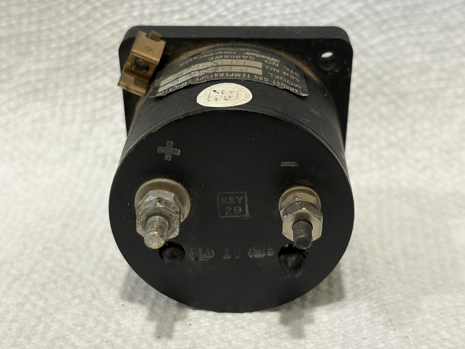 Radair R10-S Exhaust Gas Temp Gauge EGT STC SA868WE Cessna 180