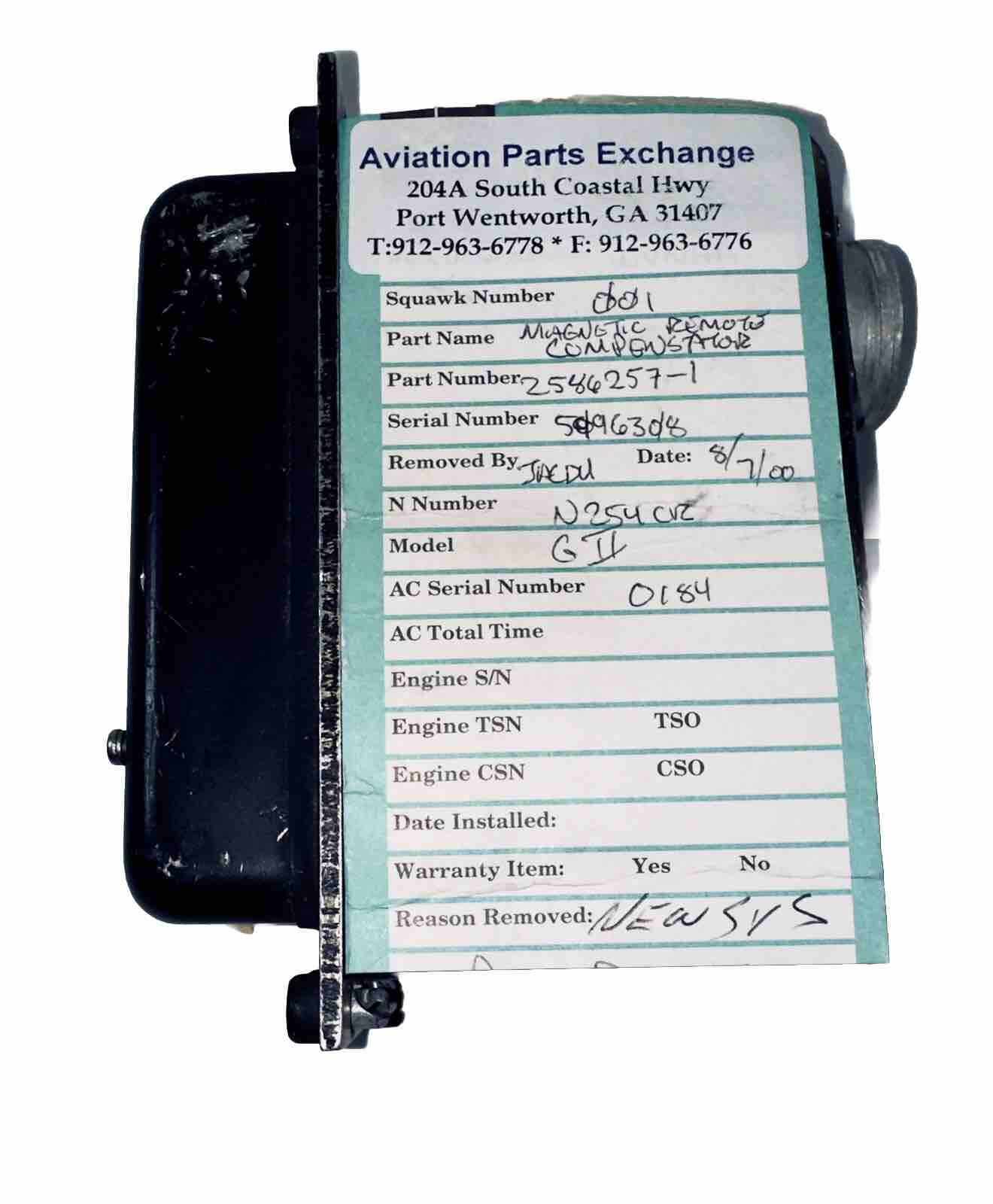 Sperry Part# 2586257-1 Remote Magnetic Compensator