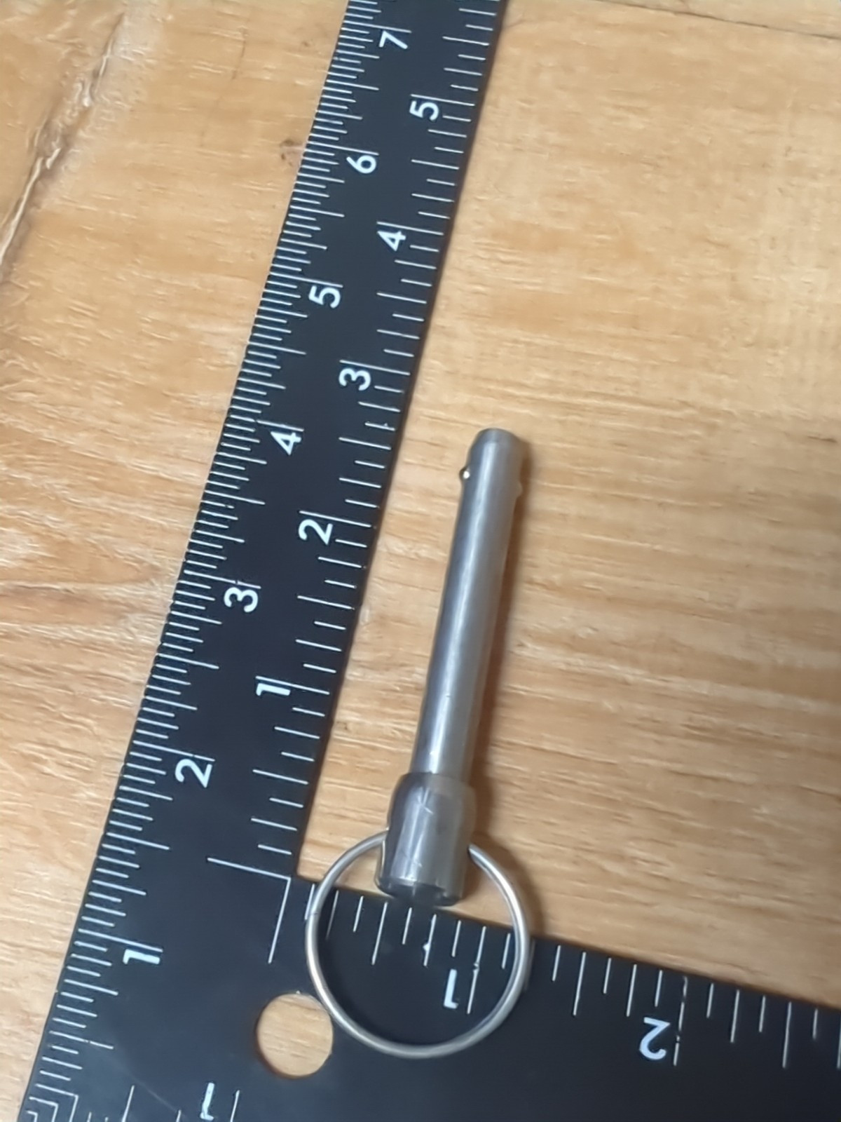 lockwell 5/16 x 1-11/16 Stainless Steel BALL LOCK DETENT PIN WITH RING