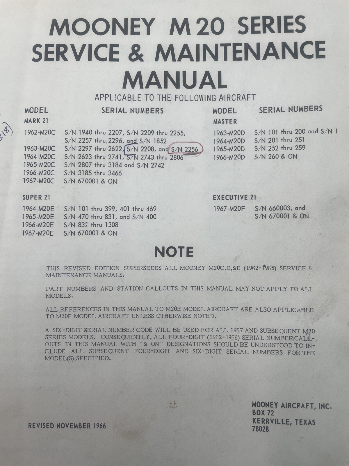 Digital Mooney M20 Electrical Diagrams 1962-1967 M20C M20D M20E M20F