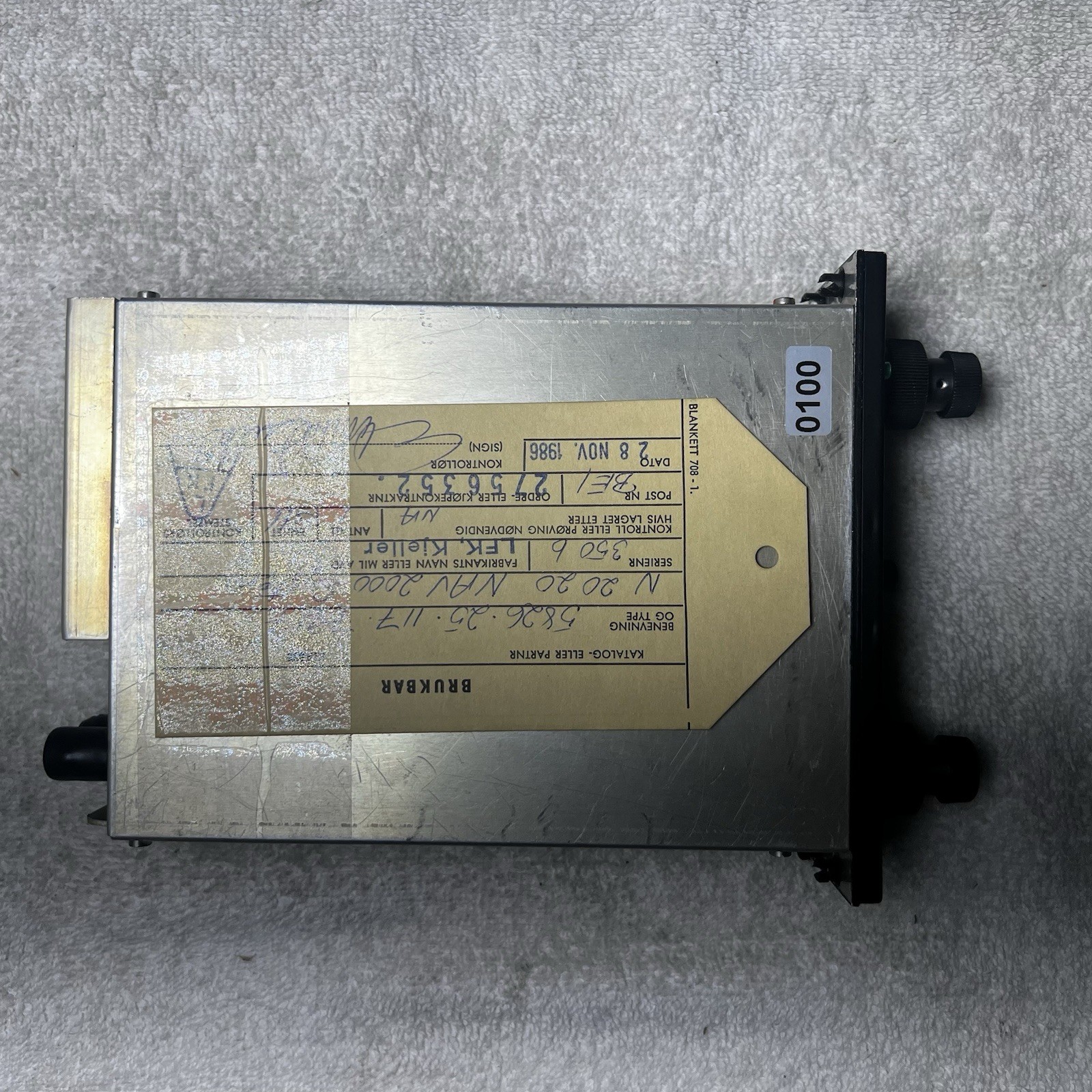 Vintage NR 2020 Becker FlugFunk Nav 2000 System 14/28 V