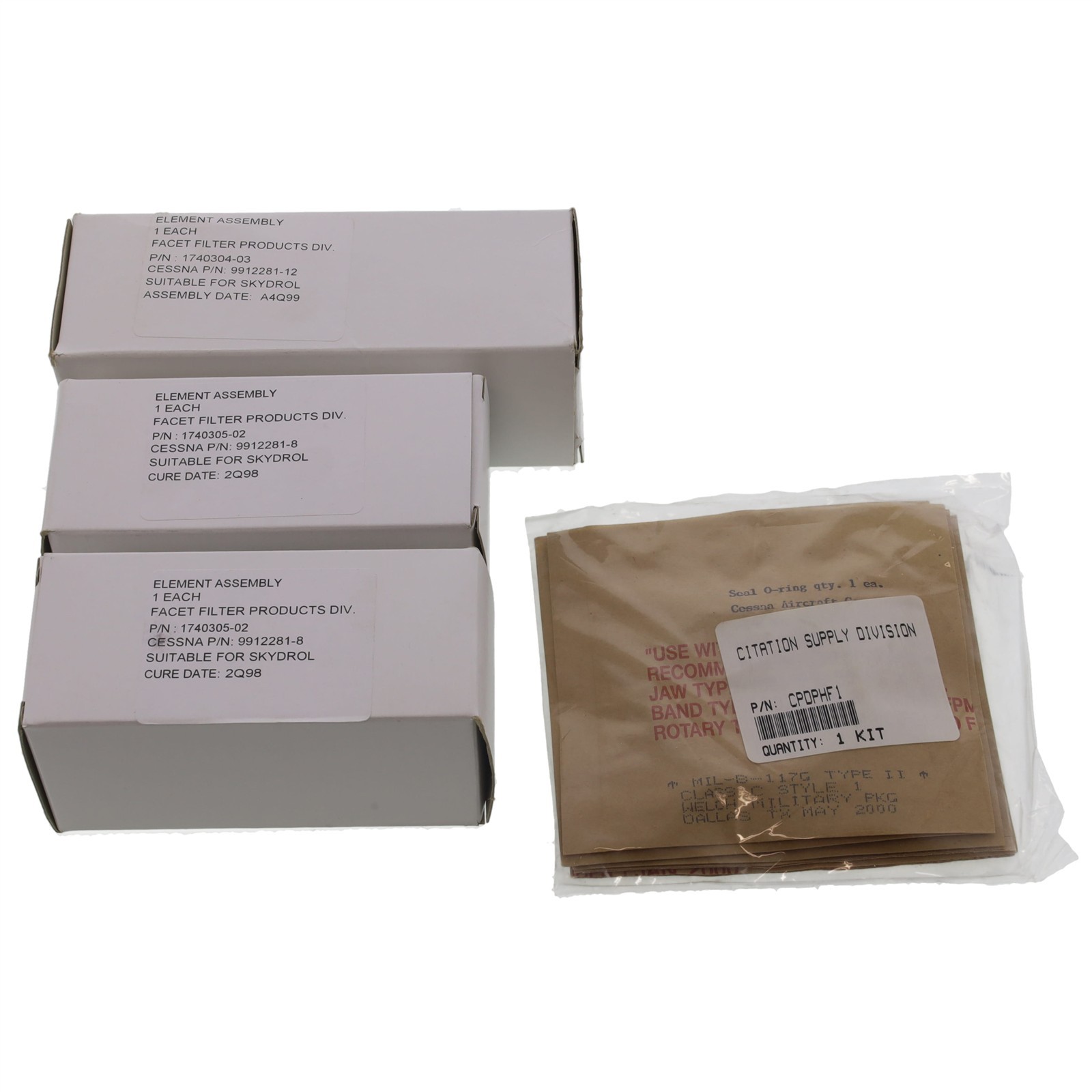 New Cessna Citation Filter Kit P/N CPDPHF1 for C-500, 501, 550, 551 Series