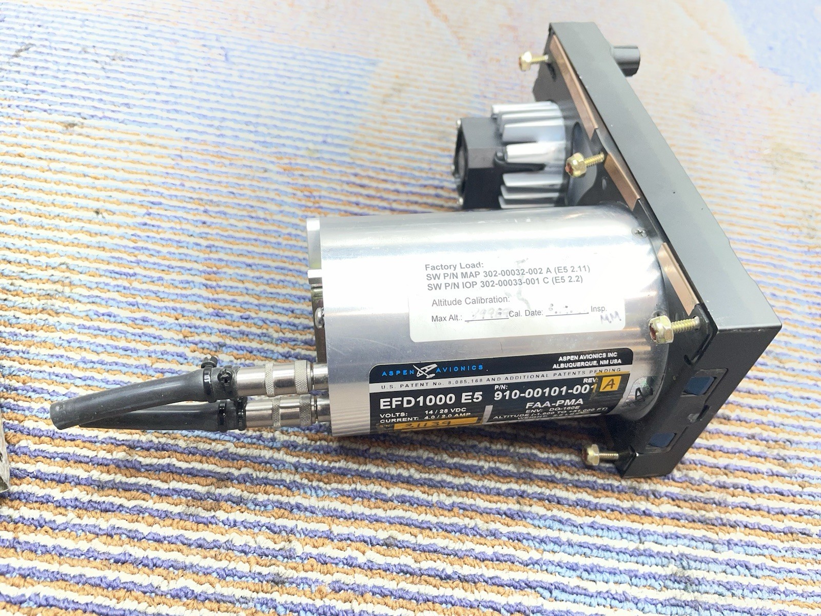 Aspen Avionics Inc. PFD 1000 EFD 910-00001-001 rev. G Bonanza K35