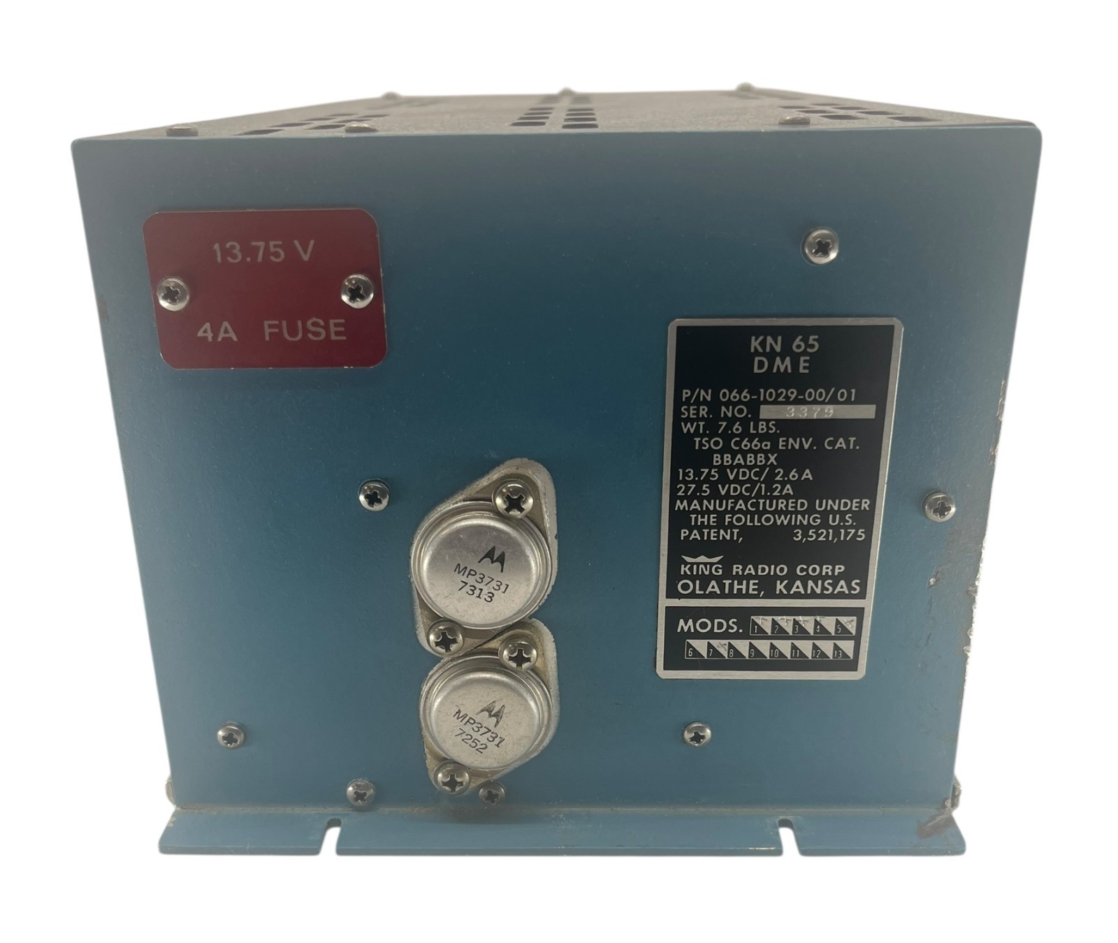 King Radio KN65 DME Receiver Processor 14/28 Volt – 066-1029-00/01