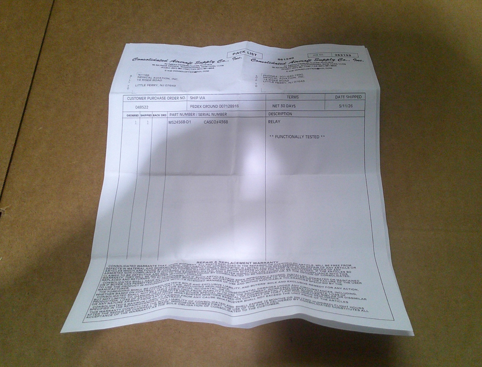 Leach International Relay P/N MS24568D1 Servicable