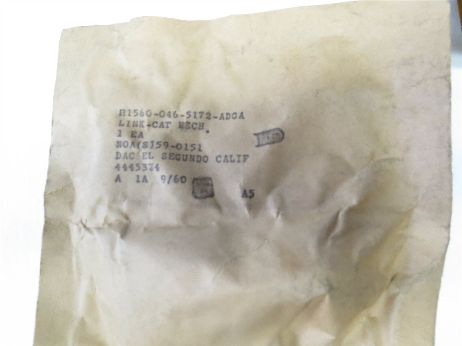 90 Degree Cross Link 4445374 with 2 Shafer Airframe Bearings TA-4J Jet Aircraft