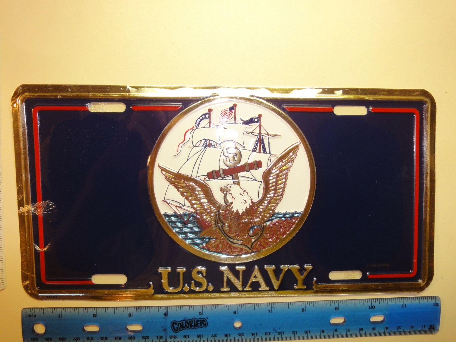 License Plate – United States Dept. of The Navy – US Military