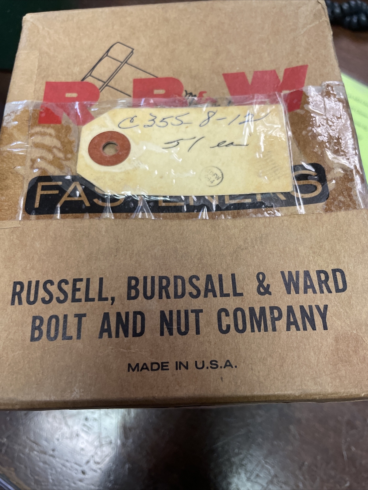 Russell, Burdsall & Ward Bolt And Nut Company HI STR HEX SCREWS 1/2 x 1 1/2
