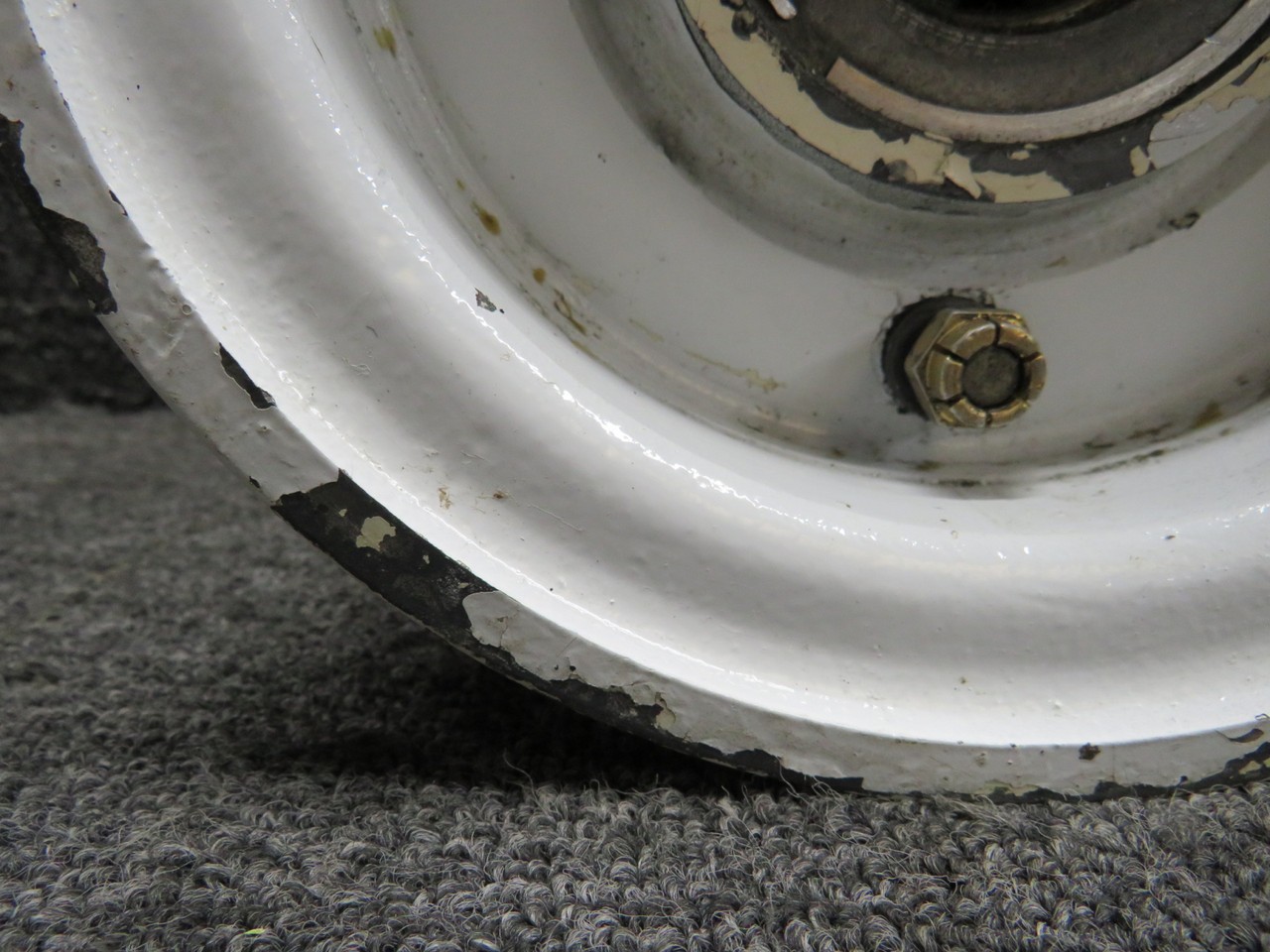 40-59 Cleveland 6.00-6 Main Wheel Assembly with Bearing (Chipped)
