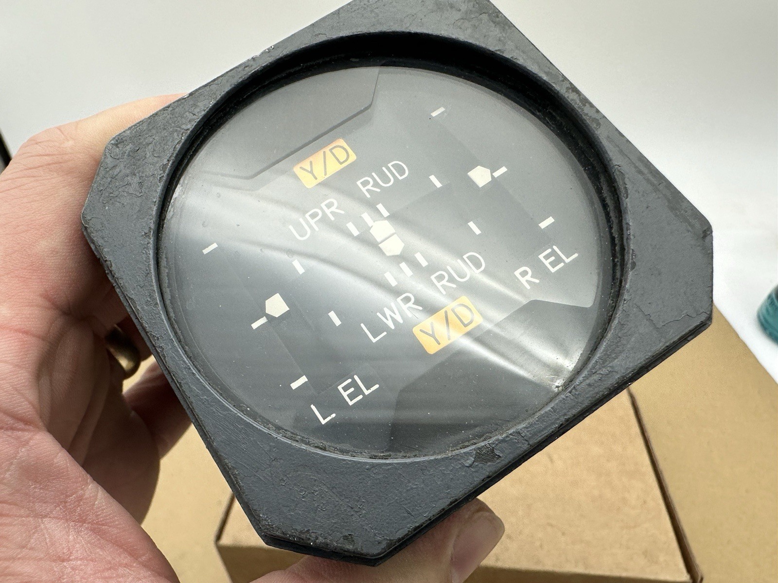 Weston Course Indicator Elevator And Rudder Position Vintage Aircraft Instrument