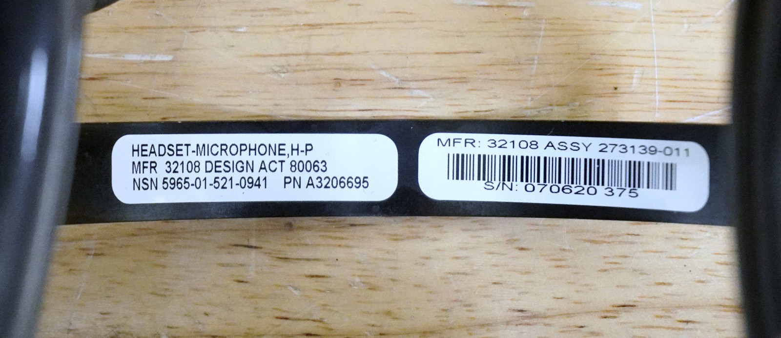 Bose TriPort PTT Headse/Mic A3206695 Military Tactical USGI w/A3206020 Cable NOS