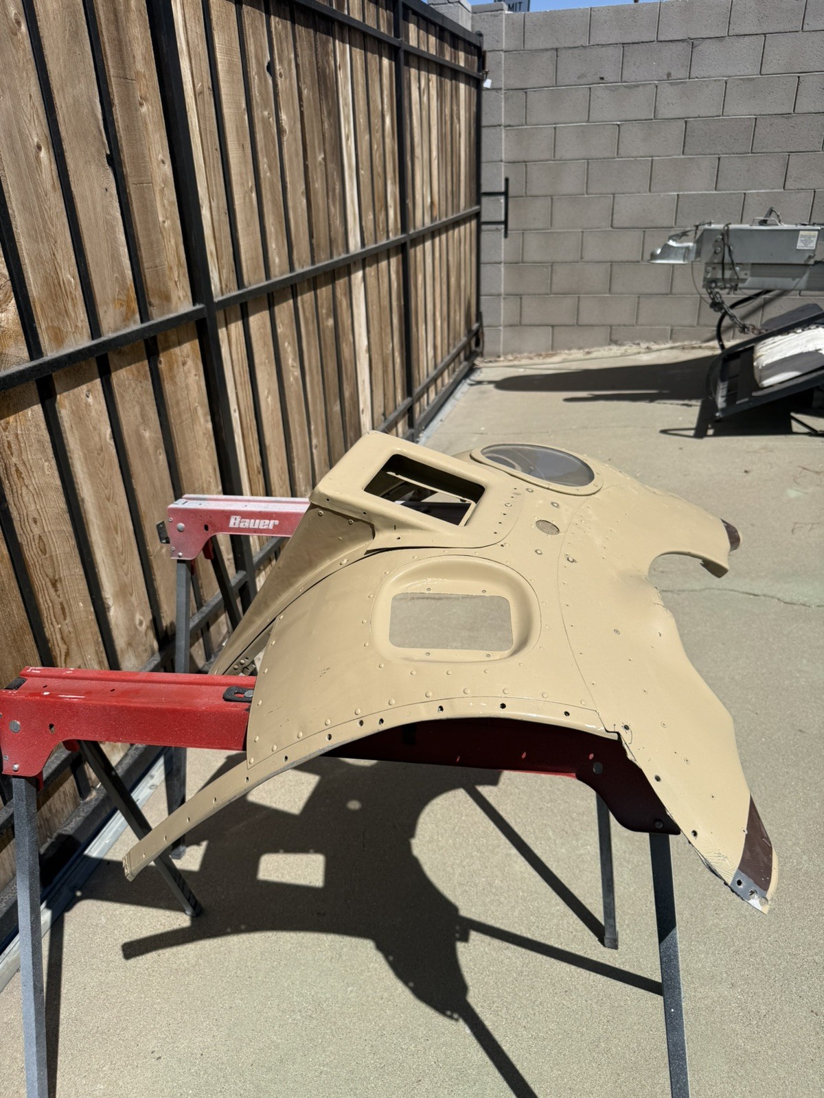 Mooney M20C Lower Engine Cowl with Lasar Cowl Enclose NO Cowl Flaps PN 6380-1