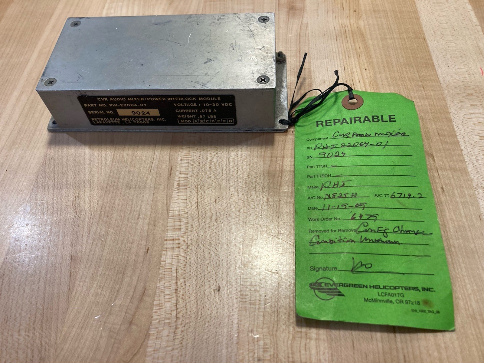 PHI-22064-01 Petroleum Helicopter CVR Audio Mixer With 60-day Warranty