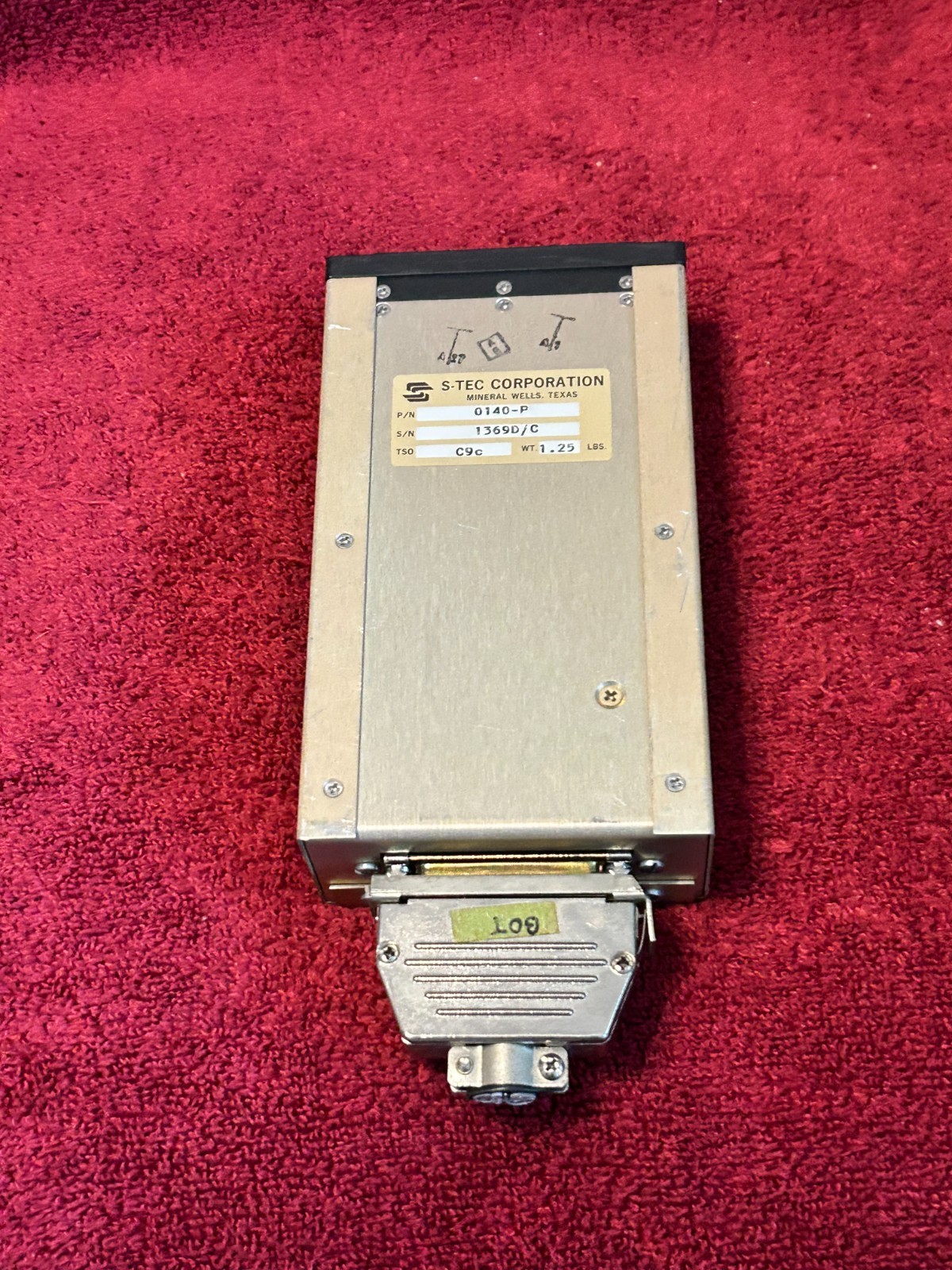 S-TEC AUTOPILOT ALTITUDE PRESELECT P/N 0140-P WITH CONNECTOR