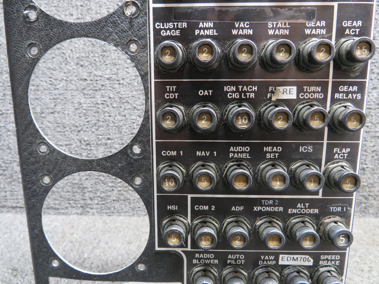 820307-513 Mooney M20K Instrument Panel with Switches