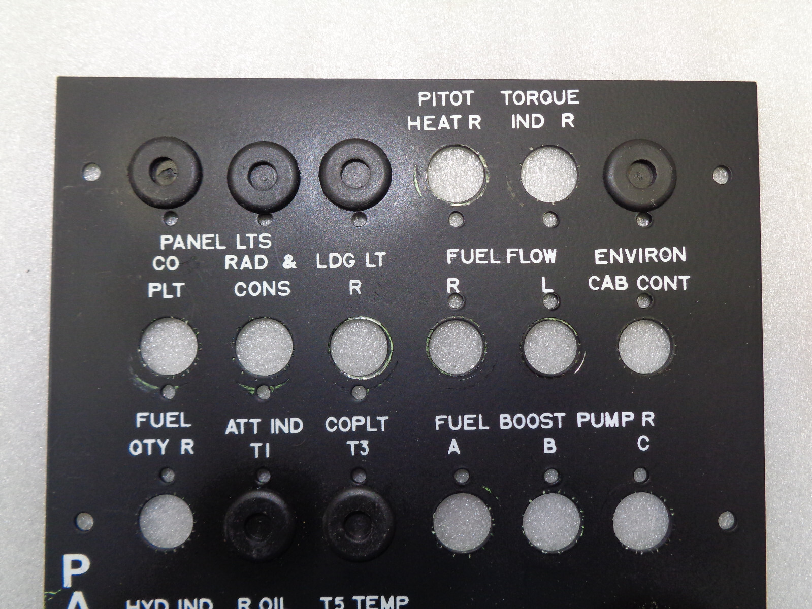 DE HAVILLAND DHC-5 BUFFALO AIRCRAFT PANEL 2 FACE C5E111122-35 NEW