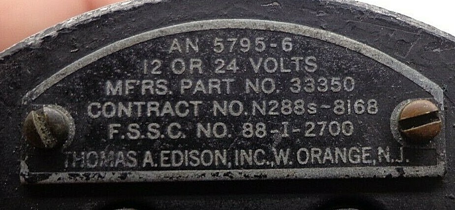 AN5795-6 Thomas A Edison Inc. Dual Temperature Guage Gauge 12/24 Volts FREE SHIP