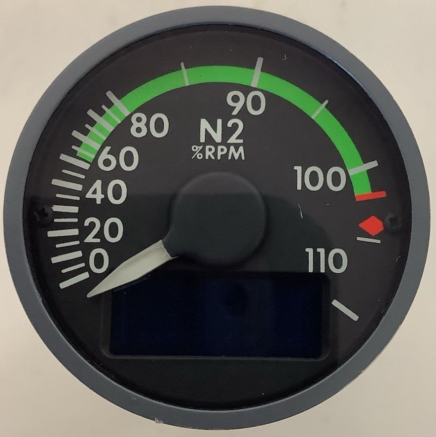 Diamond J Inc N2 N617-9023 Learjet Percent Indicator P/N 64000-002