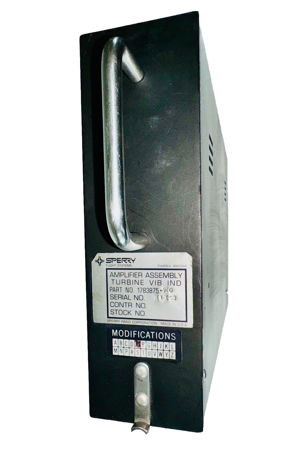 1783875-990 Honeywell Sperry ‘TVI’ Turbine Vibration Indicator Amplifier