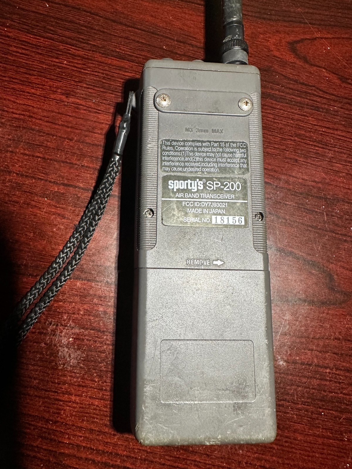 Sporty’s Sp-200 portable aviation handheld radio guaranteed 30 days