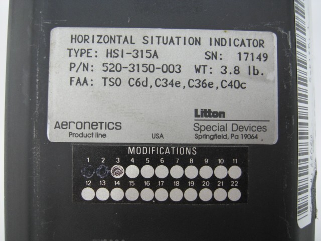 Aeronetics HSI-315A Horizontal Situation Indicator – Core – PN: 520-3150-003